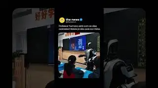 Adeus professor humano em sala de aula agora ia pode ser seu educador #ia #videoviral #escola #video