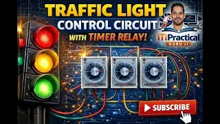 traffic light control circuit using timer relay #iti