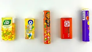 🍬 Tic Tac, Orbit, and Cheburashka Candy Mix | Rainbow Candy Sounds ASMR
