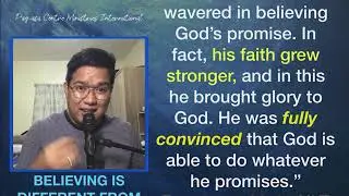 How to Make Your Faith Stronger (Romans 4) Tagalog Sermon 2020