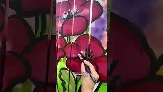 Floral outdoor painting