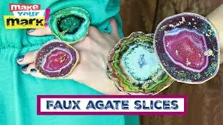 Faux Agate Slices DIY