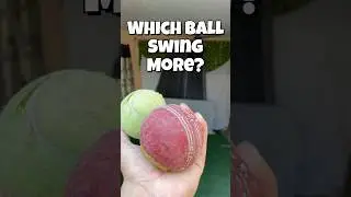 Leather vs Tennis ball 🥎 | which Cricket Ball Spins the most? | Cricket Challenge  #cricketshorts