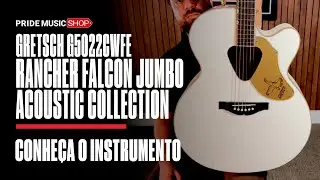 Gretsch G5022CWFE Falcon Jumbo | Viol&atilde;o ac&uacute;stico el&eacute;trico ic&ocirc;nico, potente e com visual lend&aacute;rio