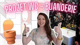 Projet Rénovation WC et buanderie dans la même pièce!! - inspiration papier peint et plans