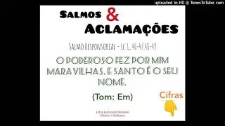 O Poderoso fez por mim maravilhas, e Santo é o seu nome - Lc 1, 46 47