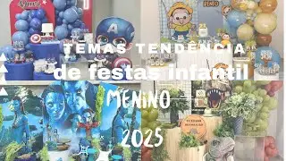 Tendência de festa infantil menino 2025