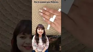 How To Measure Ring Size 💍 #shorts #short #seekhofy