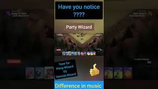Tone of Party Wizard and Normal Wizard  #ytshorts