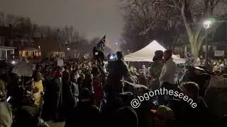Protesters Gather and Chant on Street Renee Nicole Good Was Killed