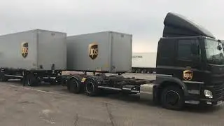 UPS Truck & Drawbar, Wagon and Drag