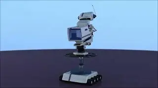 Camera Operator Robot character animation loop (Brain Freeze)