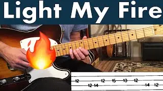 How To Play Light My Fire On Guitar | Doors Guitar Lesson + TABs | The Intro Organ Riff
