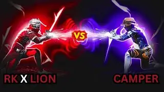 RK X LION vs Camper Insaan 🔥 || 1vs1 freefire || One shot gameplay 🍷🗿
