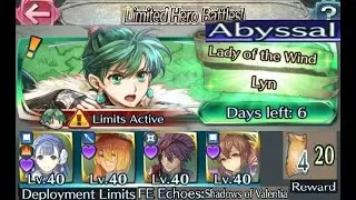 The battle with Limited unit : Vs. Legend! Lyn - Abyssal (with F2P units, SIs and Seals)