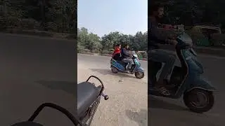 Delhi police exam centre par 🙂 #bullet #ashutosh #modified