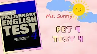 Cambridge Preliminary English Test (PET) 4 &ndash; Test 4