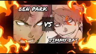 BRAWL FIGHT of Ben Park VS Jimmy Bae for 30 seconds straight! Weak Hero from Webtoon