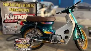 Sonido de HONDA C90 con mofle de KIMOTO SUPERBIKE