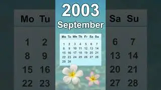 September 2003 Calendar