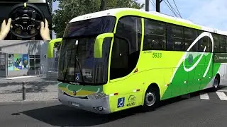 Marcopolo paradiso G 6 1200 Euro Truck Simulator 2 [ets2 bus mods 1.57 ] Steering Wheel Gameplay