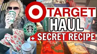 TARGET HAUL + Trying Seasonal STARBUCKS and Secret Recipe! / Online Christmas Shopping Haul 2020