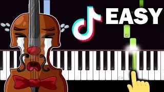 Sad Violin MEME Song - EASY Piano tutorial