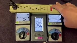 TF2 vs EMF-390 testing on power bar EMF and RF readings