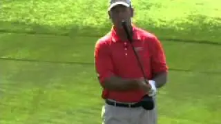 Warm up on the first tee