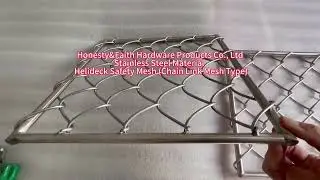 50Years Use Stainless Steel Material Helideck Safety Net(Chain Link Mesh Type) for Safety protection