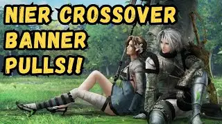 AERITH & SEPHIROTH NieR Crossover BANNER PULLS - FF7 Ever Crisis
