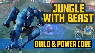 MARVEL SUPER WAR BEAST BUILD & POWER CORE GUIDE || BEAST JUNGLE GAMEPLAY