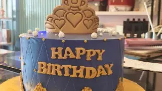 Crown cake kaise banaen fancy 🙏 subscribe my YouTube channel 🙏🤗#song #cake #varanasi #shorts 🙏🙏🙏🫶