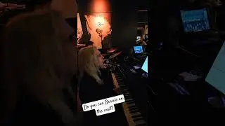 Bennie on the wall! #piano #jazzpiano #tampa #gig #eltonjohn #andthejets