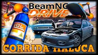 A CORRIDA MALUCA DO BEAMNG - EXAGERANDO NO NITRO!!