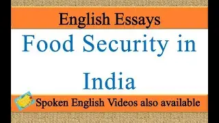 Write an essay on Food Security in India in english | Food Security in India Essay in english
