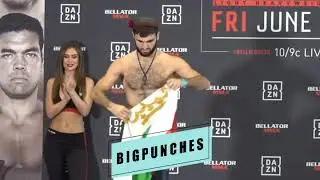 Некруз Мирходжаев сделал вес перед боем с Маркусом Сурином #bellator222