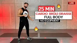 25Min FATBURNER CARDIO FULL-BODY sans matériel 🔥