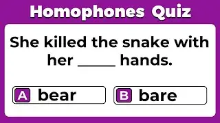 Homophones Quiz: CAN YOU SCORE 25/25 ON THIS QUIZ? #challenge  1