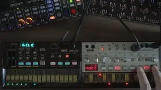 Folding Table Study 008 / KORG volca fm and volca bass