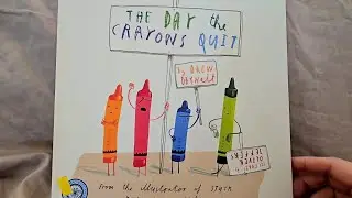 Reading the kids book: The Day The Crayons Quit