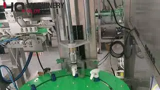 Rotary trigger bottle capper system|YQ machinery pump cap closure machine