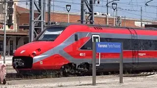 ETR700 IN NUOVISSIMA LIVREA FRECCIAROSSA IN PARTENZA DA VERONA PORTA NUOVA!