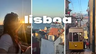 2 days in lisboa travel vlog - funicular tram, s&atilde;o jorge castle, pra&ccedil;a do com&eacute;rcio, bel&eacute;m and walks