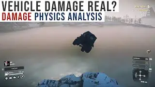 SnowRunner Vehicle DAMAGE Physics Analysis - Jumping off Cliff !!