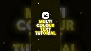 Multi Colour Text Edit Tutorial 🤩 | Capcut Tutorial | #capcuttutorial #capcutediting