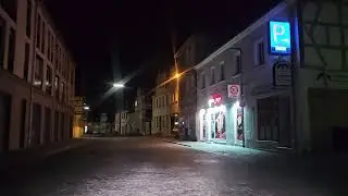 Late night drive in Forchheim, Germany