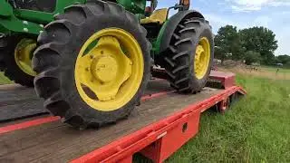 2024 bushhogging  with a John Deere 5075E