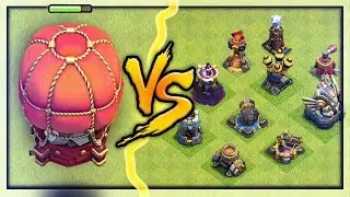 NEW Stone Slammer vs. ALL Defenses! Clash of Clans UPDATE Gameplay