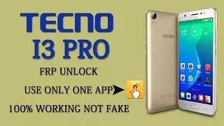 Tecno I3 Pro Google Account Bypass Unlock Remove
